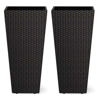 30 Inch Modern Decorative Planter Pots Set Of 2 Raised Garden Beds at Gallery Canada
