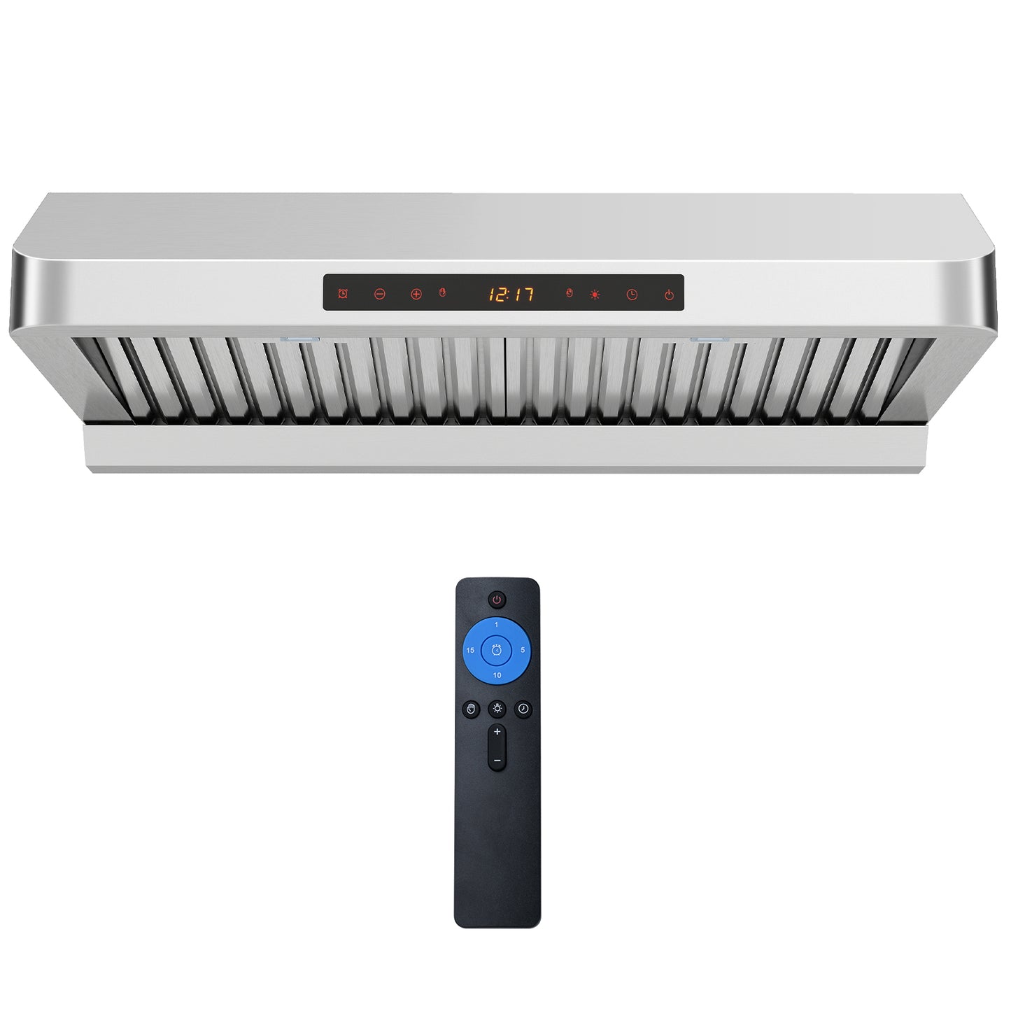 30 Inch Under Cabinet Range Hood, 900 CFM Stainless Steel, Silver Kitchen Appliances at Gallery Canada
