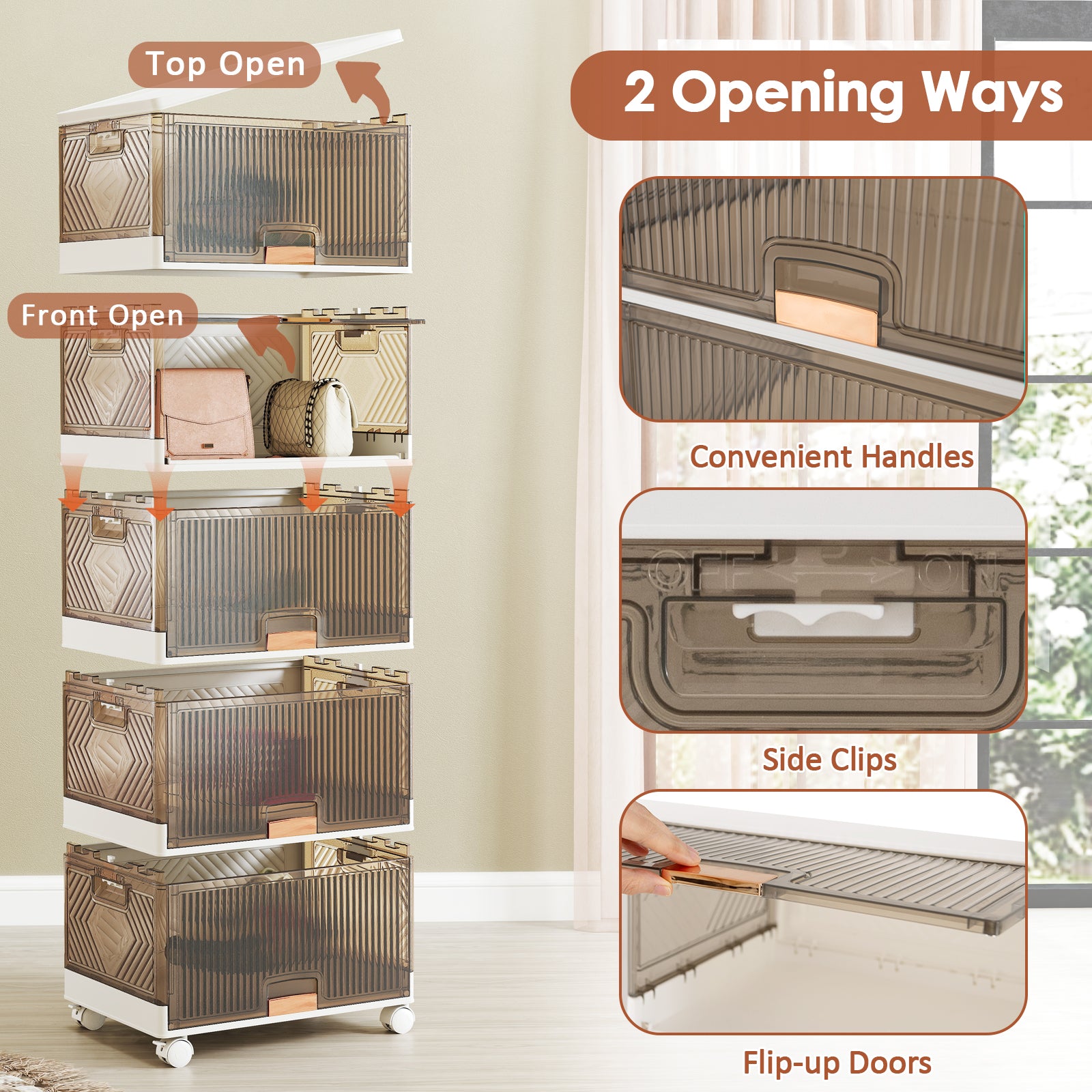 3/4/5/6-Cube Stackable Storage Bins, Detachable Wheels, 5 Cube, White Shoe Racks & Storage Benches at Gallery Canada
