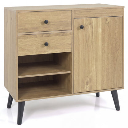 31" Sideboard Cabinet with 2 Open Compartments and 2 Drawers-Natrual, Natural Sideboards Cabinets & Buffets at Gallery Canada