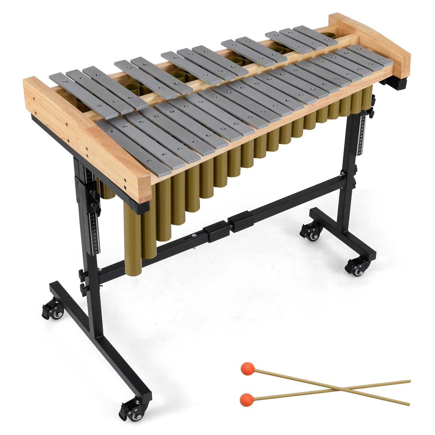 32 Note Marimba Aluminum Xylophone with Rubber Wood Base, Golden Drums & Percussion at Gallery Canada