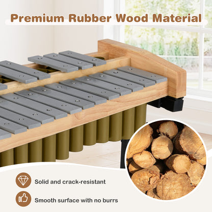 32 Note Marimba Aluminum Xylophone with Rubber Wood Base, Golden Drums & Percussion at Gallery Canada