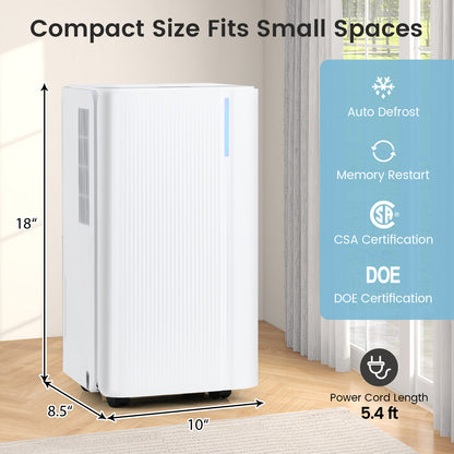 32 Pints 2000 Sq.ft Portable Dehumidifier, White Dehumidifiers at Gallery Canada