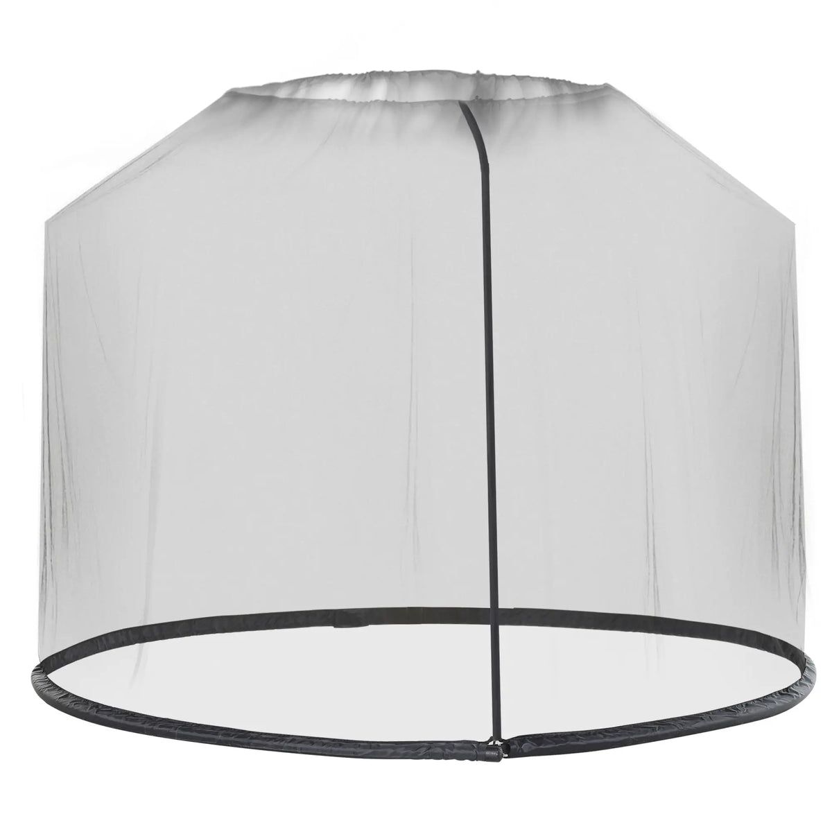Patio Umbrella Bug Net, 7.5 Ft Mesh Screen with Zippered Door, Black Gazebo Sidewalls Black at Gallery Canada
