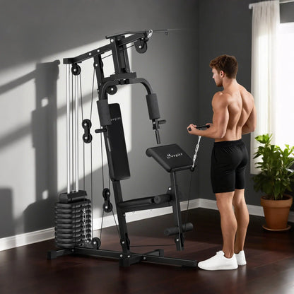 Multi-Exercise Home Gym, 99lbs Weight Stack, Full Body Workout Power Towers at Gallery Canada