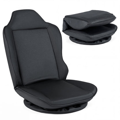 360° Swivel Gaming Chair, 5-Level Adjustable Backrest, Black Gaming Chairs at Gallery Canada