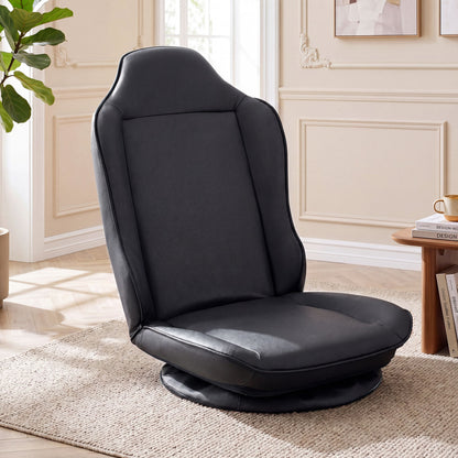 360° Swivel Gaming Chair, 5-Level Adjustable Backrest, Black Gaming Chairs at Gallery Canada