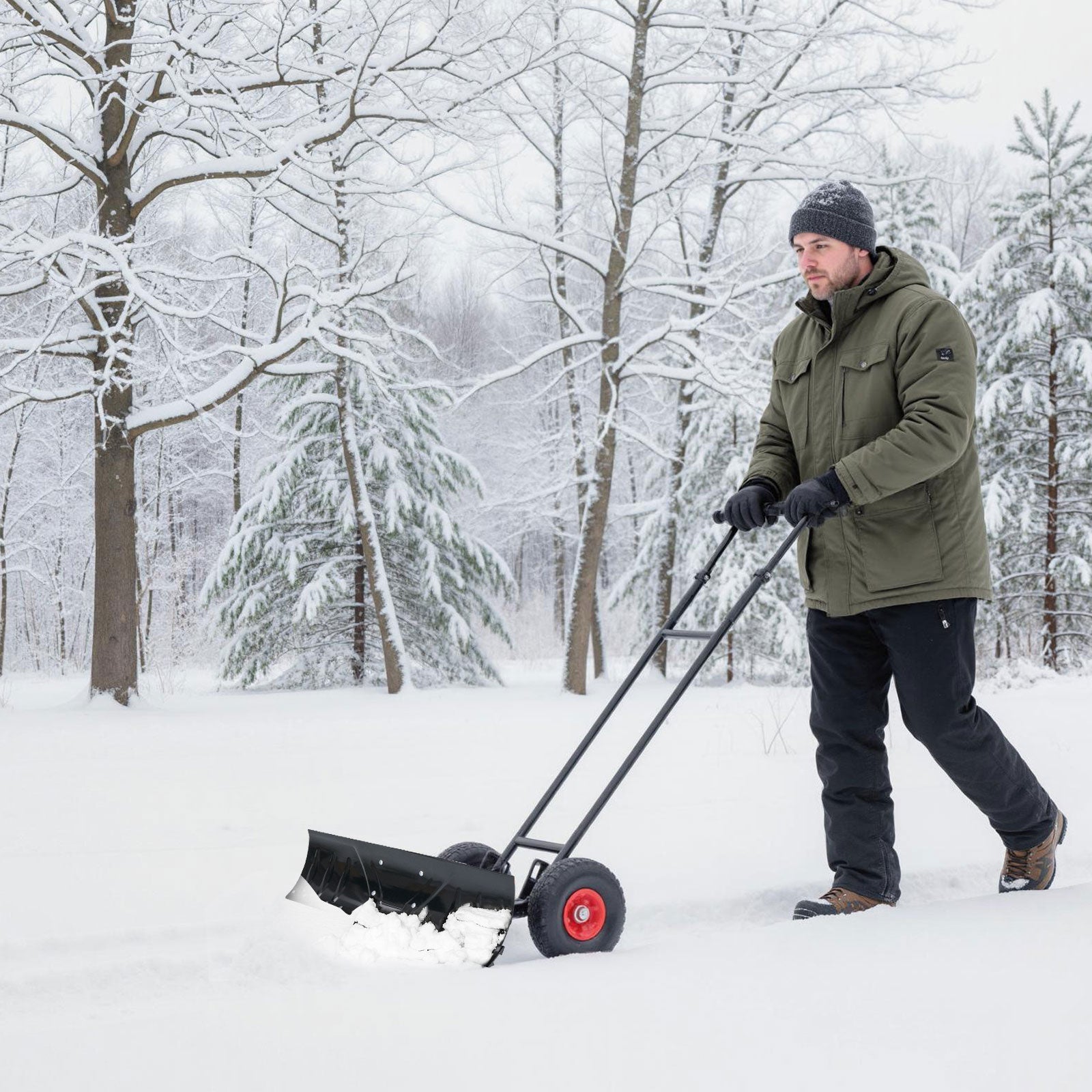 36 Inches Snow Shovel, Adjustable Angle, Black Snow Removal at Gallery Canada