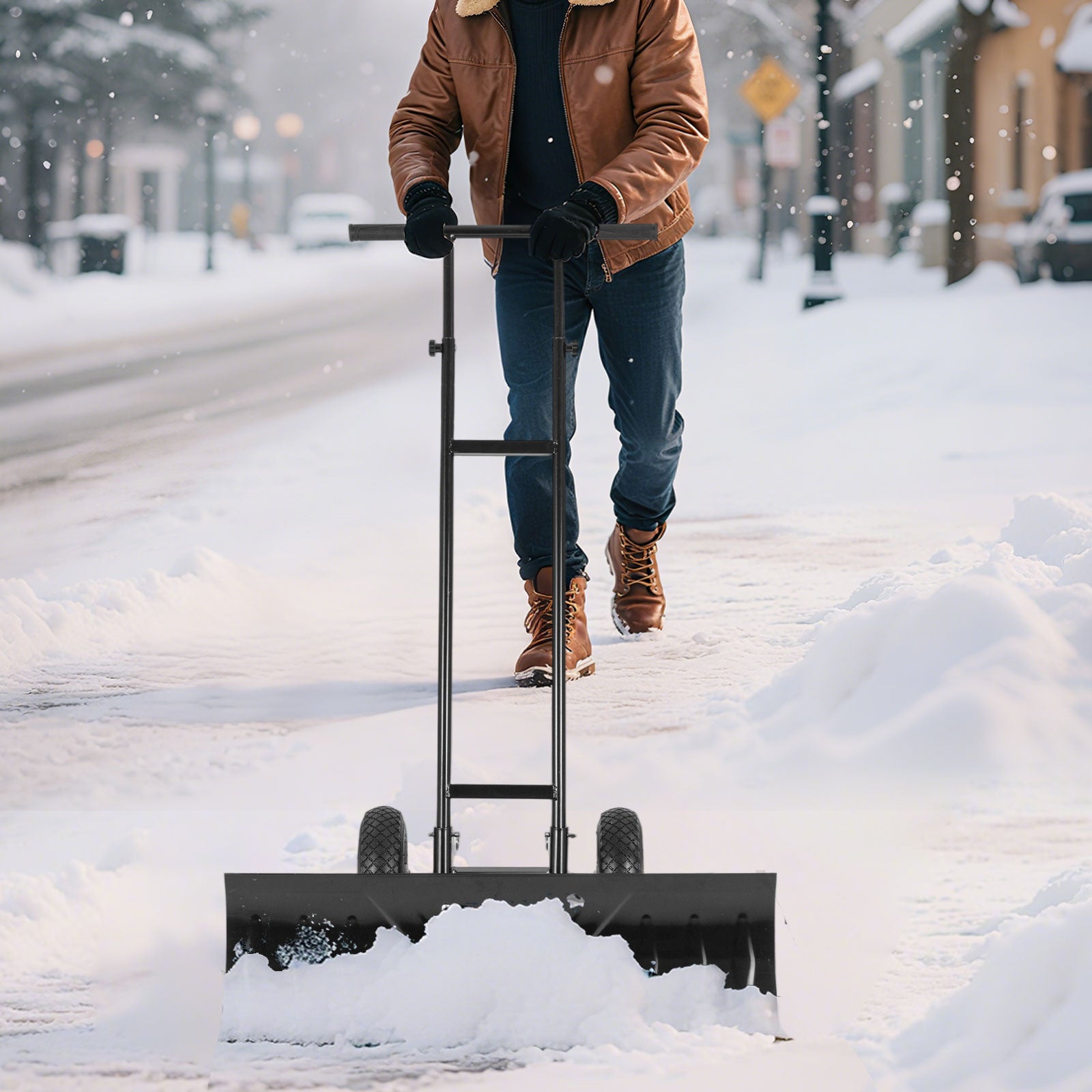 36 Inches Snow Shovel, Adjustable Angle, Black Snow Removal at Gallery Canada