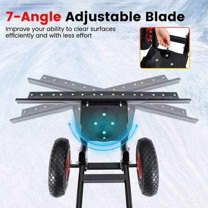 36 Inches Snow Shovel, Adjustable Angle, Black Snow Removal at Gallery Canada