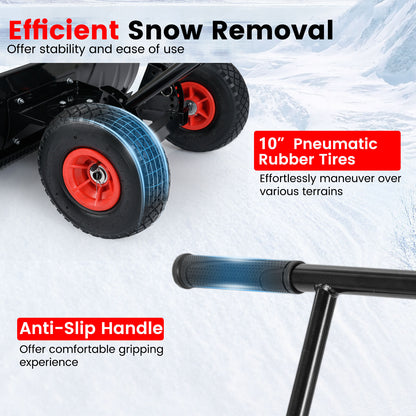 36 Inches Snow Shovel, Adjustable Angle, Black Snow Removal at Gallery Canada