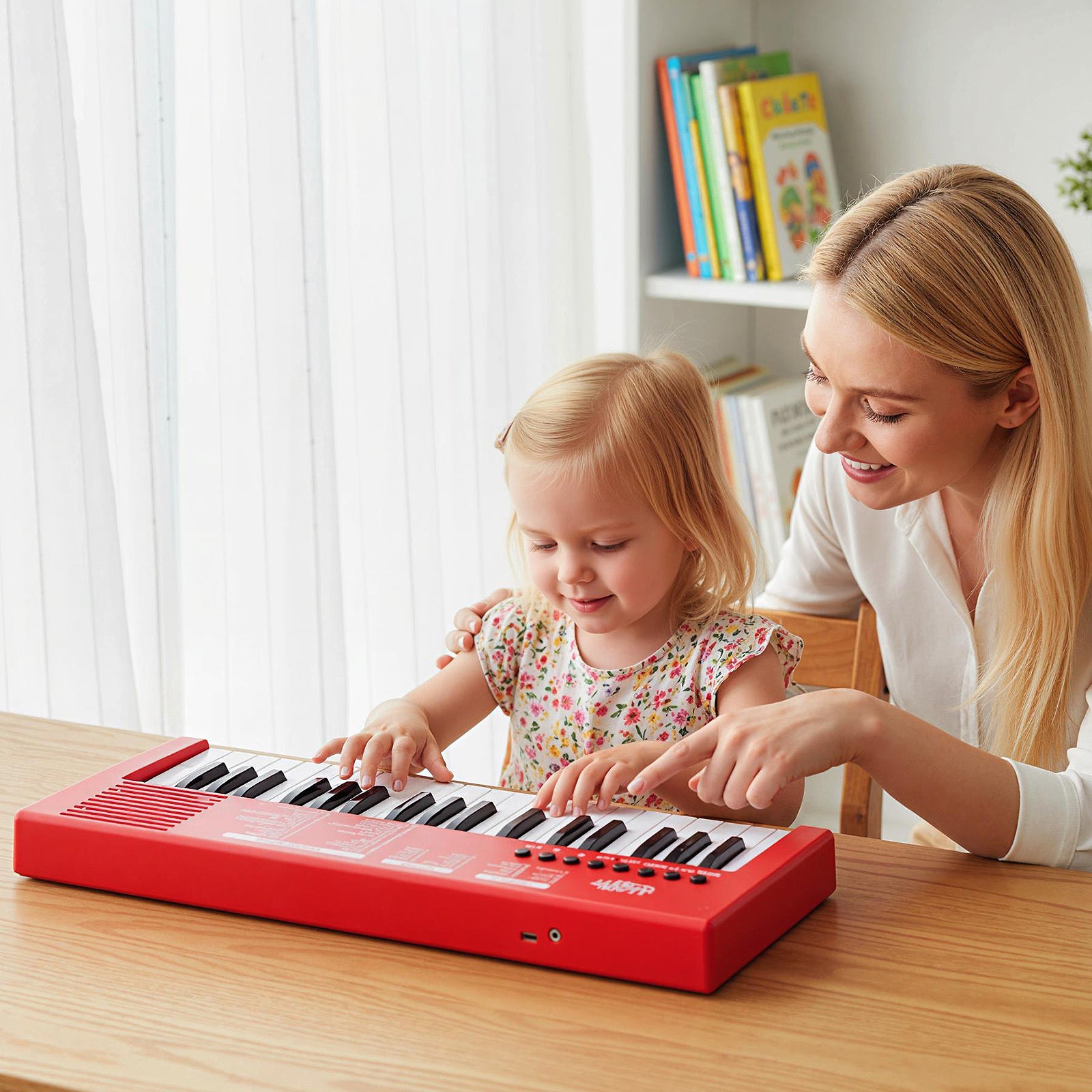 37 Keys Kids Piano Keyboard, 8 Rhythms, Microphone, Red Pianos & Keyboards at Gallery Canada