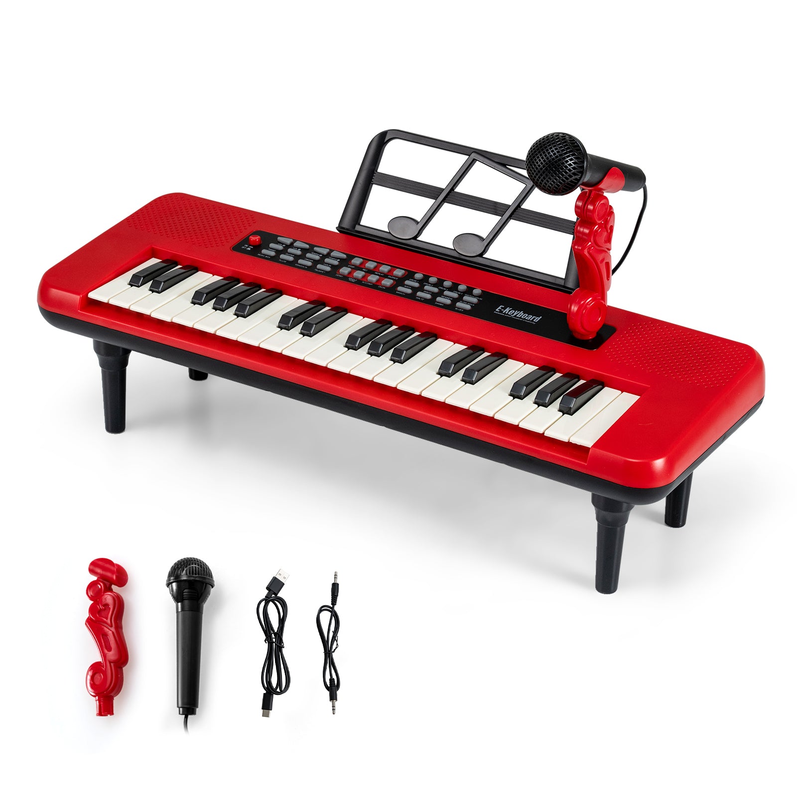 37 Keys Kids Piano Keyboard, Portable Musical Toy, Red Pianos & Keyboards at Gallery Canada