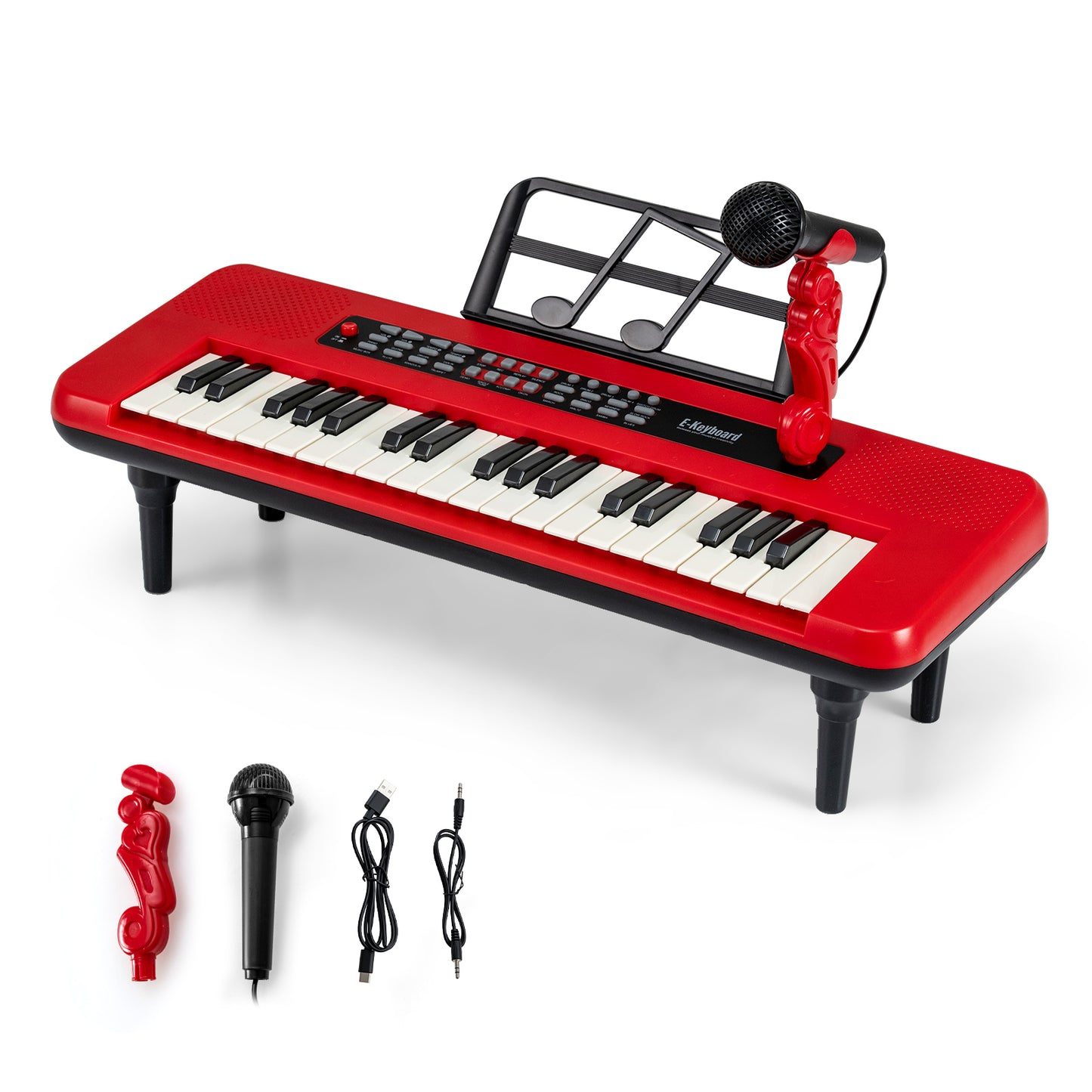 37 Keys Kids Piano Keyboard, Portable Musical Toy, Red Pianos & Keyboards at Gallery Canada