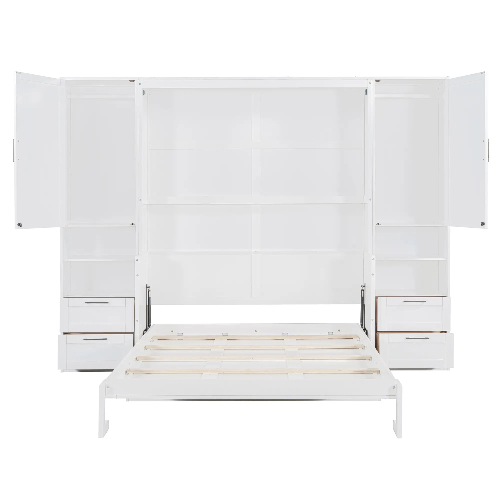 Murphy Bed with Closet, Drawers, Shelves, 114