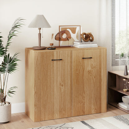 38" Modern Sideboard Cabinet With Storage, Natural Cabinets & Chests at Gallery Canada