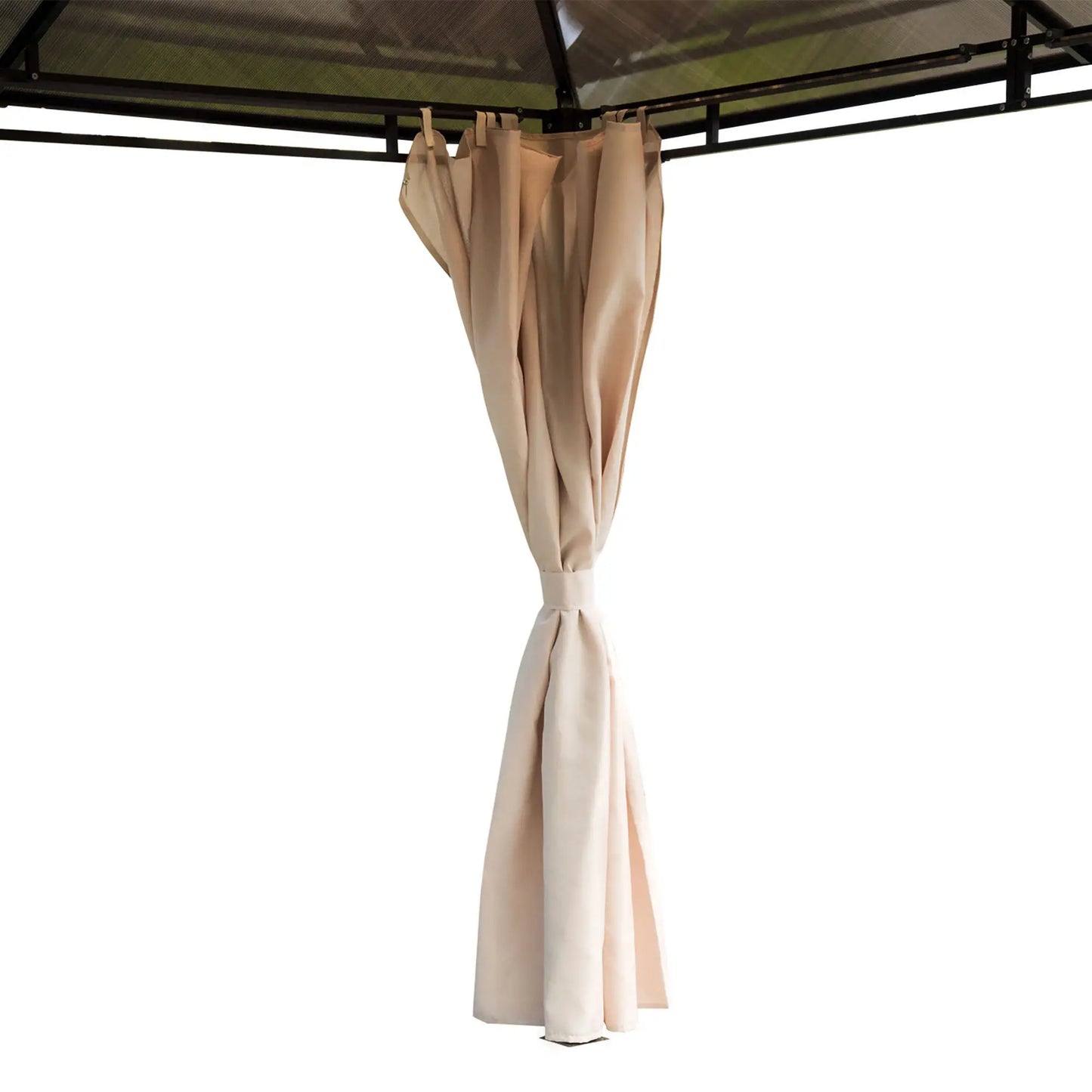 10' x 12' Outdoor Gazebo, Polycarbonate Roof, Removable Curtains Gazebos at Gallery Canada