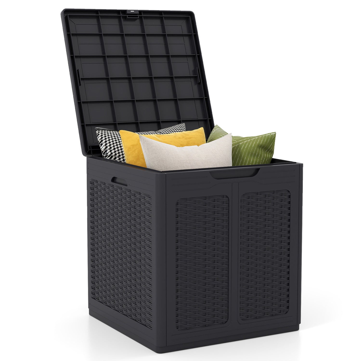 Deck Box, Lockable Lid, Patio Storage, Brown Sheds & Outdoor Storage Brown at Gallery Canada