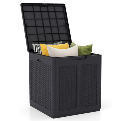 Deck Box, Lockable Lid, Patio Storage, Brown Sheds & Outdoor Storage Brown at Gallery Canada