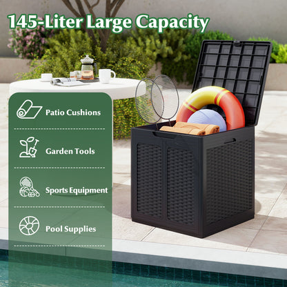 Deck Box, Lockable Lid, Patio Storage, Brown Sheds & Outdoor Storage at Gallery Canada
