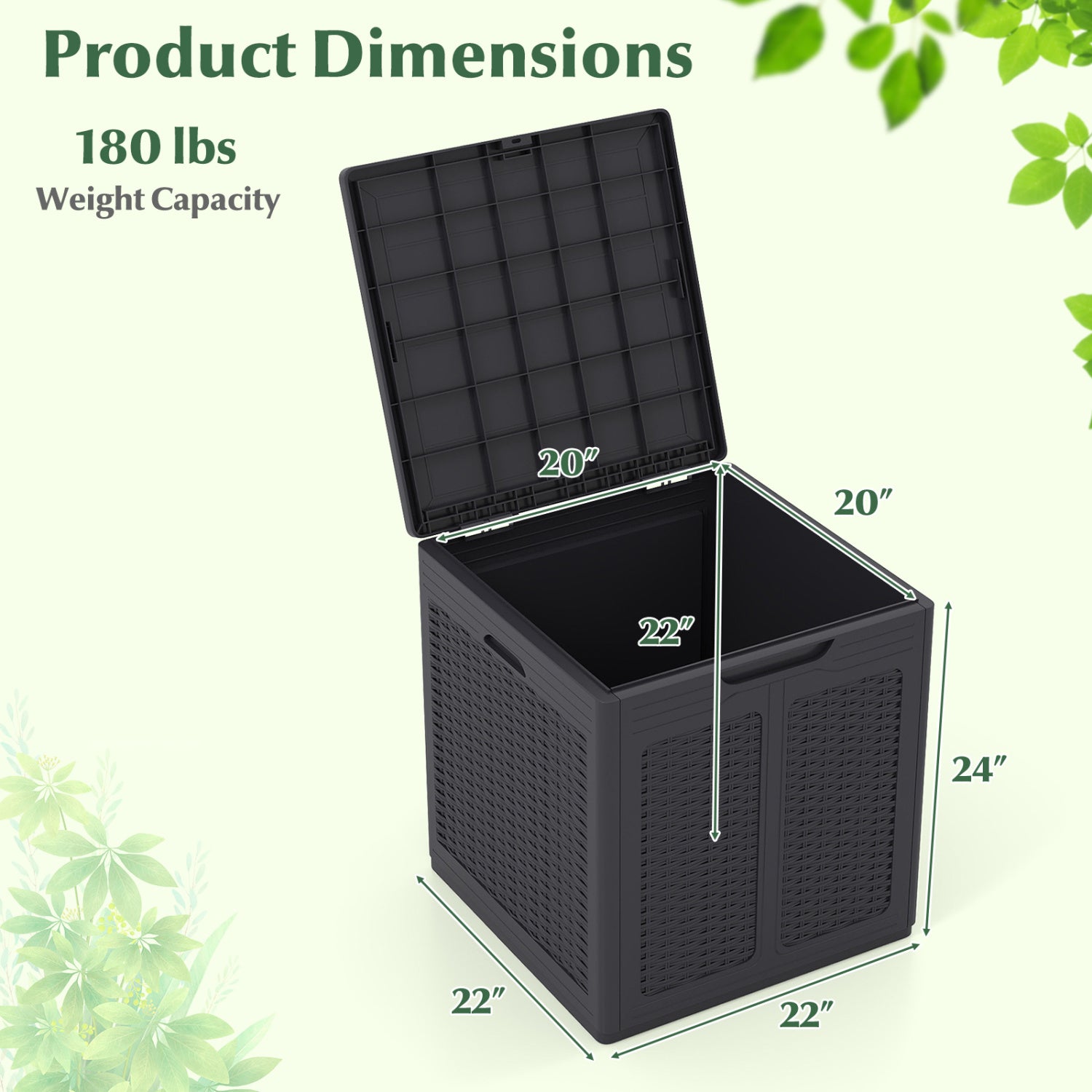 Deck Box, Lockable Lid, Patio Storage, Brown Sheds & Outdoor Storage at Gallery Canada