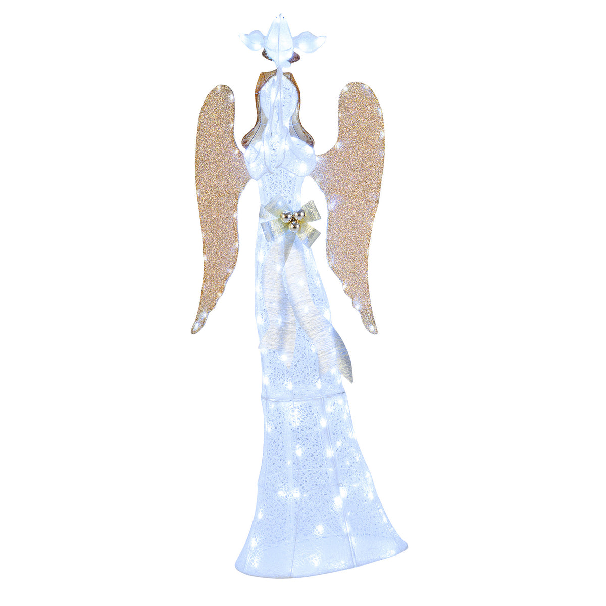 3D Lighted Angel Christmas Decoration, 5.5 FT, White Christmas White at Gallery Canada