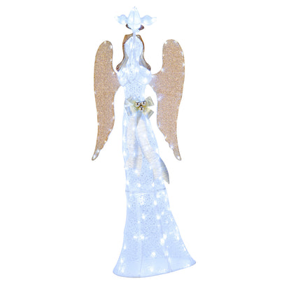 3D Lighted Angel Christmas Decoration, 5.5 FT, White Christmas White at Gallery Canada