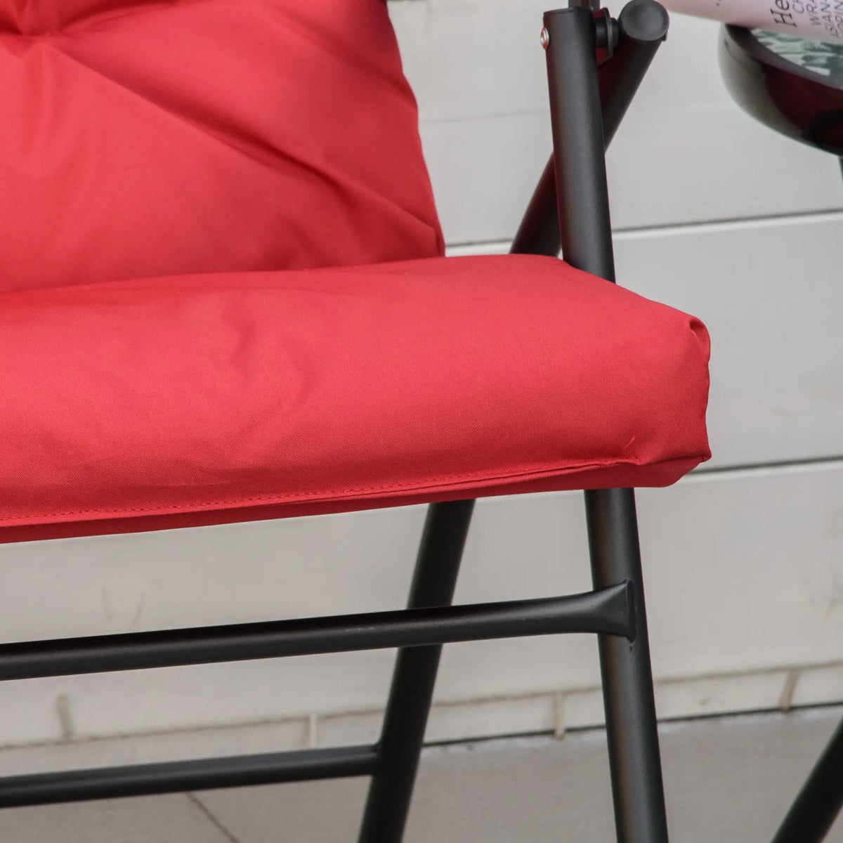Folding Camping Chairs With Adjustable Backrest, 2 Pack, Red Patio Chairs at Gallery Canada