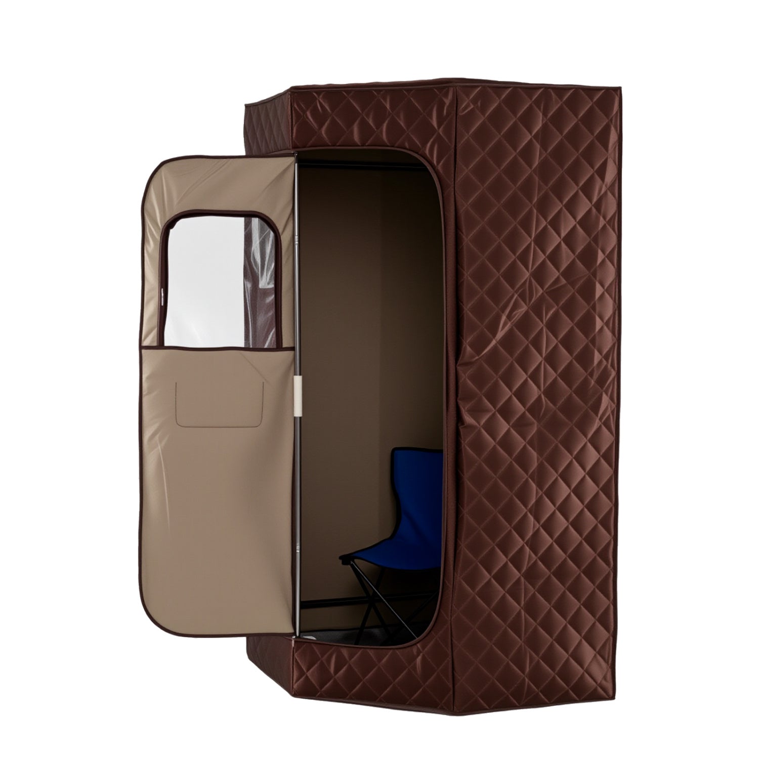 3L Portable Steam Sauna, Fast Heat, 9-Level Remote, Folding Chair, Brown Sauna at Gallery Canada