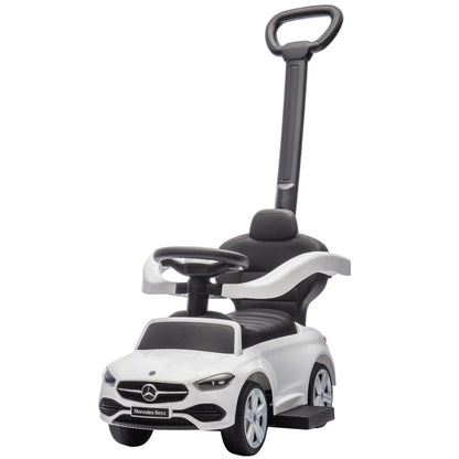Mercedes-Benz 2-in-1 Toddler Push Car, White Push Cars for Toddlers White at Gallery Canada