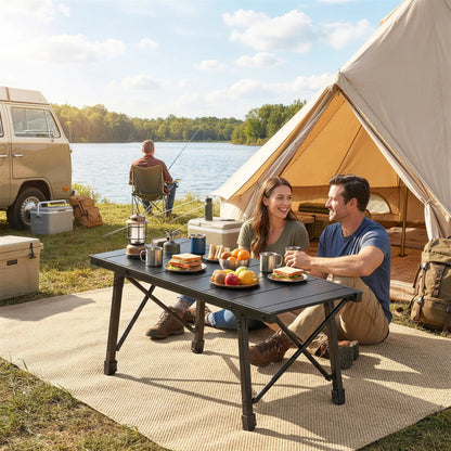 Heavy Duty Folding Picnic Table, Removable Plates, Non-Slip Feet Picnic Tables & Camping Chairs at Gallery Canada
