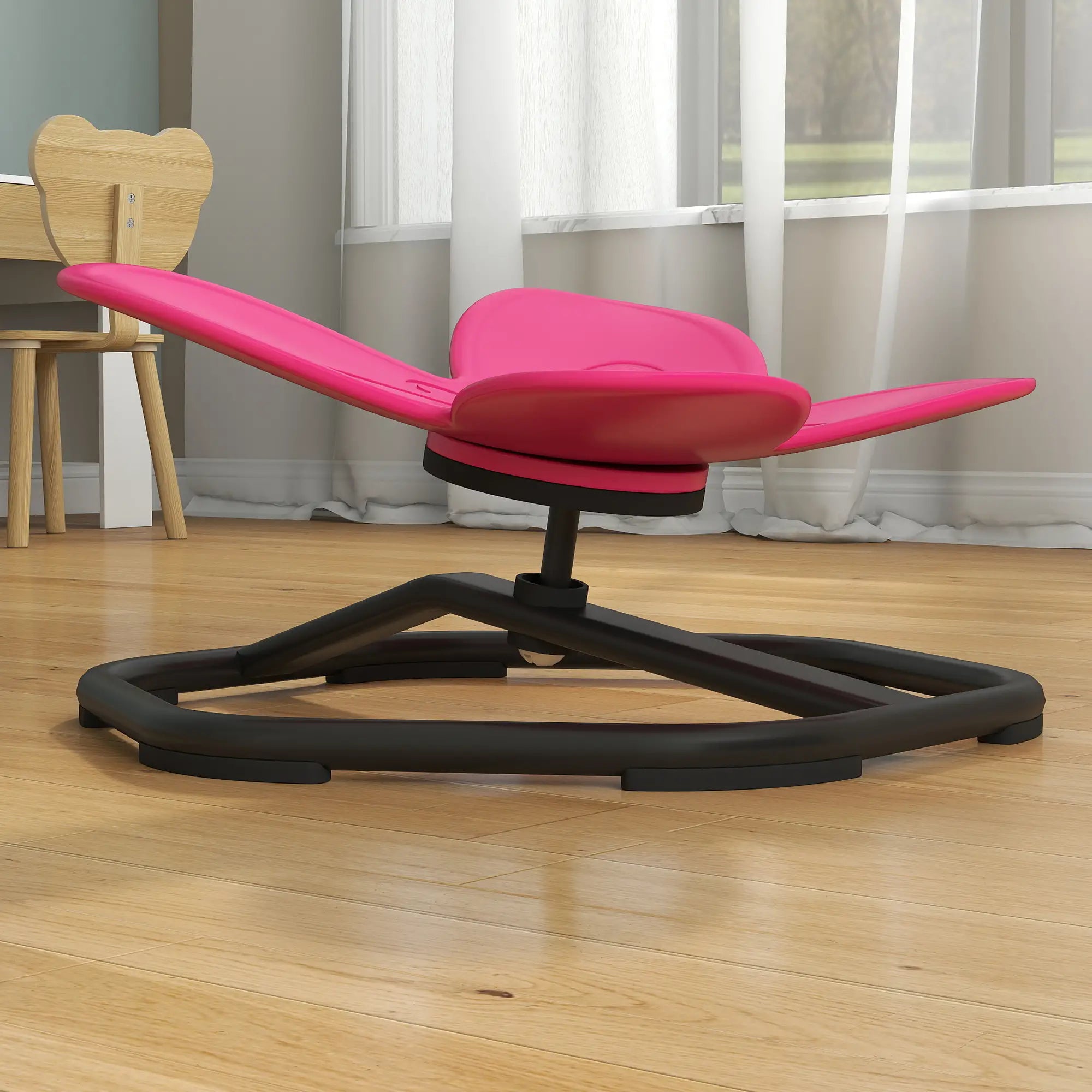 Butterfly Kids Swivel Chair, Non-Slip Sensory Chair, Pink Kids Chairs & Seating at Gallery Canada