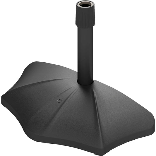 26lbs Concrete Patio Umbrella Base, 1.5/1.9" Pole Stand, Black Umbrella Bases Black at Gallery Canada