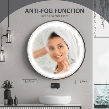 Dimmable LED Bathroom Mirror, Anti Fog Vanity Mirror, 28 In Bath Accessories at Gallery Canada