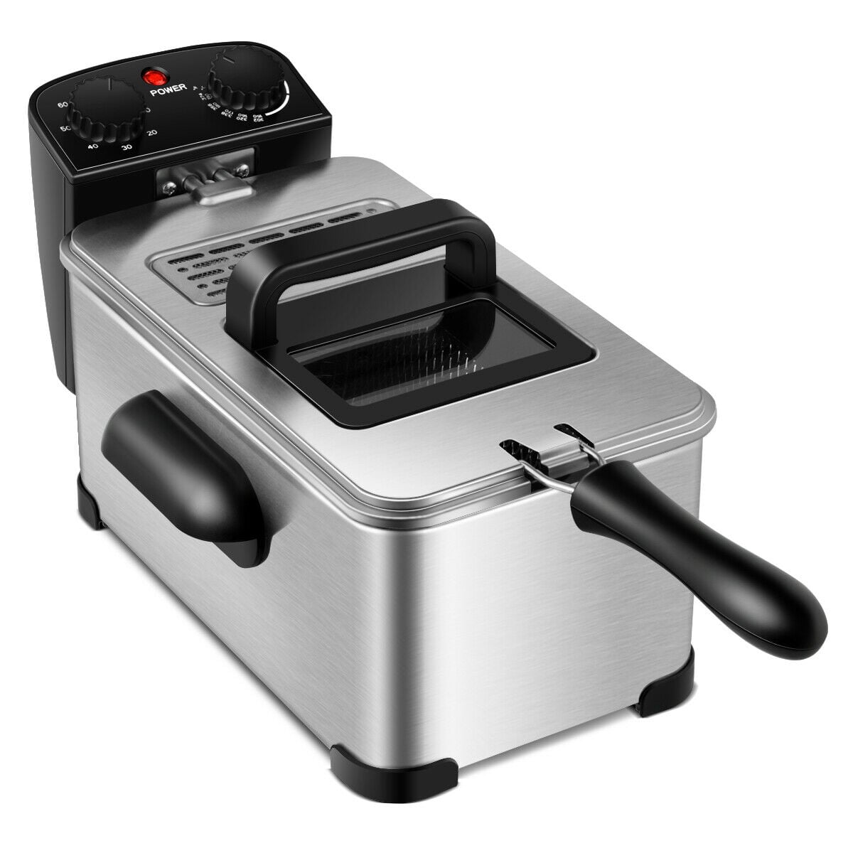 3.2 Quart Electric Stainless Steel Deep Fryer, Silver Air Fryers at Gallery Canada