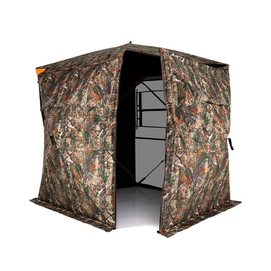 3-4 Person Hunting Blind 270° See-Through Pop-up Ground Blind with Full-Open Swing Door Tents Options at Gallery Canada