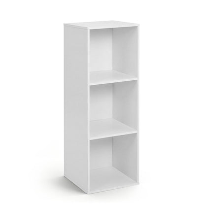 3-Cube Bookcase Storage Organizer with Anti-Tipping Kit, White