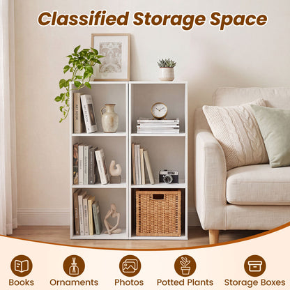 3-Cube Bookcase Storage Organizer with Anti-Tipping Kit, White