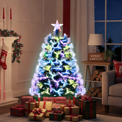 3 Feet Fiber Optic Christmas Tree, With Star Topper, Green Christmas Tree at Gallery Canada
