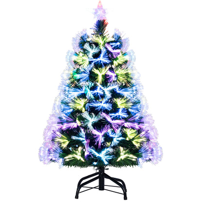 3 Feet Fiber Optic Christmas Tree, With Star Topper, Green Christmas Tree at Gallery Canada