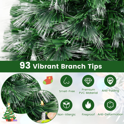 3 Feet Fiber Optic Christmas Tree, With Star Topper, Green Christmas Tree at Gallery Canada