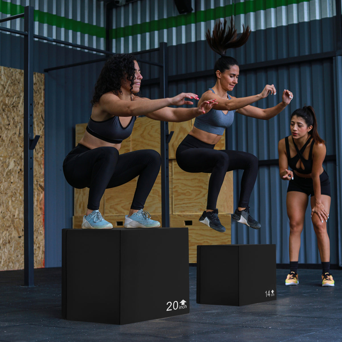 3 In 1 Foam Plyometric Box, 3 Heights, Easy Clean PU Cover, 30 inches Sport Equipments at Gallery Canada