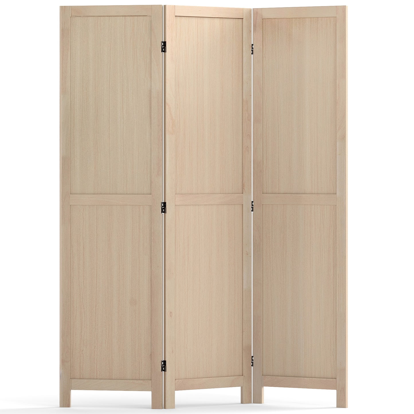 3 Panel Folding Room Divider for Home Office Bedroom Restaurant, Beige Room Dividers at Gallery Canada