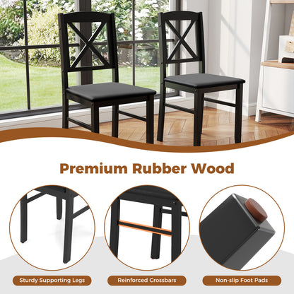 Wooden Square Dining Table Set For 2, Gray Dining Room Sets at Gallery Canada