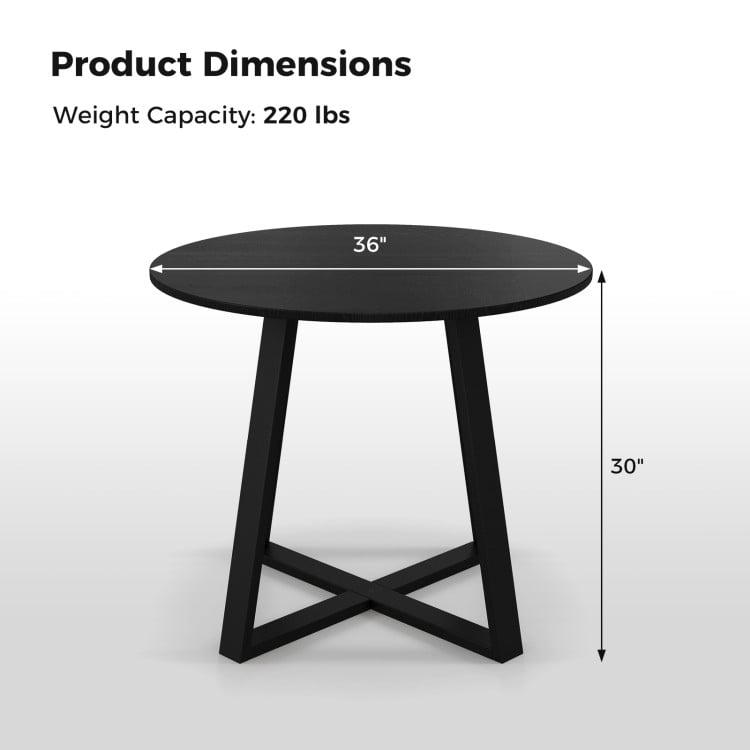 3-Piece Mid-Century Dining Set with 36” Round Pedestal Table and 2 Swivel Sherpa Upholstered Chairs Dining Room Sets at Gallery Canada