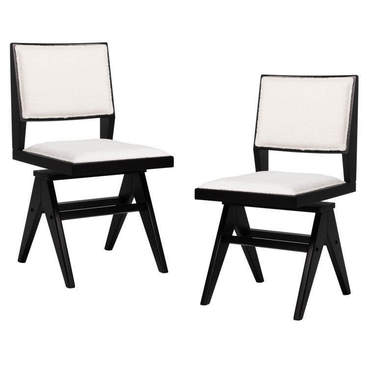 3-Piece Mid-Century Dining Set with 36” Round Pedestal Table and 2 Swivel Sherpa Upholstered Chairs Dining Room Sets at Gallery Canada