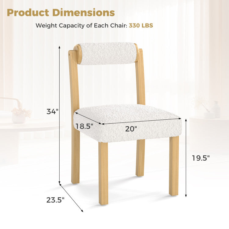 3-Piece Modern Dining Room Set: Wooden Dining Chairs + Bamboo Sideboard Cabinet + Tall Storage Cabinet, Natural Kitchen & Dining at Gallery Canada