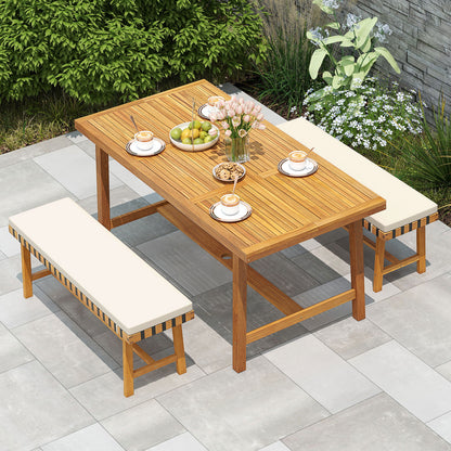 3-Piece Patio Dining Set, Farmhouse Furniture For 4 Patio Dining Sets at Gallery Canada