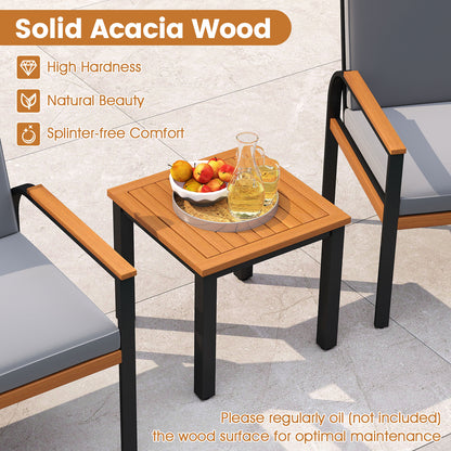3 Piece Patio Furniture Set, Outdoor Conversation Set, Coffee Table, Gray Patio Conversation Sets at Gallery Canada