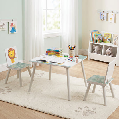3-Piece Kids Table And Chairs Set, Animal Patterns, Ages 3-6 Kids Table & Chair Sets at Gallery Canada